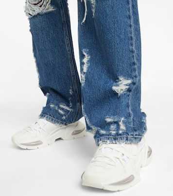 Airmaster suede-trimmed sneakers | Dolce&Gabbana