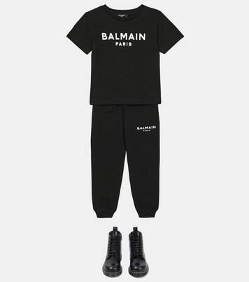 Logo cotton sweatpants | Balmain Kids