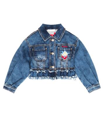 Embroidered denim jacket | Monnalisa