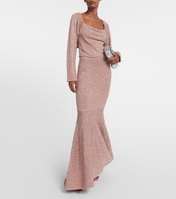 Alimia metallic knit shrug | Altuzarra