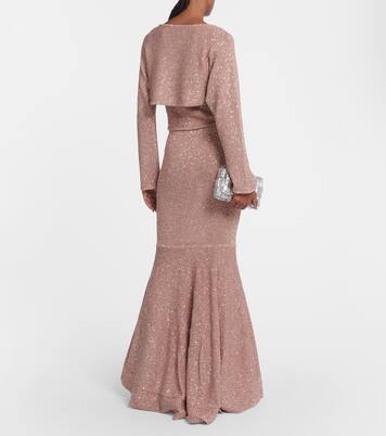 Alimia metallic knit shrug | Altuzarra