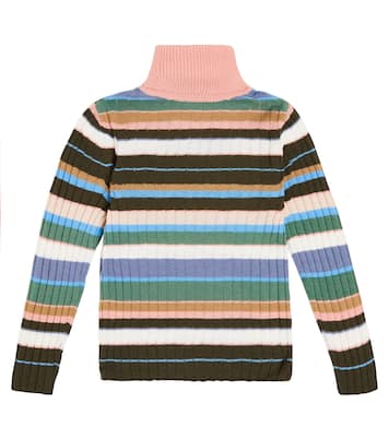 Striped wool turtleneck sweater | Il Gufo