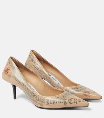 x Jean Paul Gaultier – Escarpins Tattoo en cuir | Jimmy Choo
