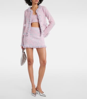 Cropped-Top aus Tweed | Rabanne