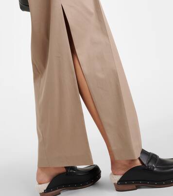 تنورة طويلة بليسيه من القطن المخلوط | Brunello Cucinelli