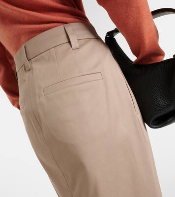 تنورة طويلة بليسيه من القطن المخلوط | Brunello Cucinelli