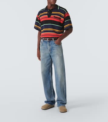 Scally cotton and alpaca-blend polo shirt | The Elder Statesman