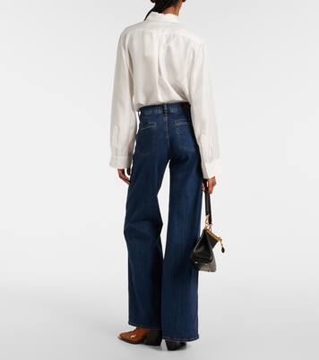 Lotta Rebel high-rise wide-leg jeans | 7 For All Mankind