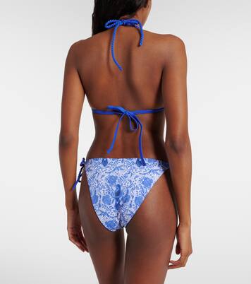 Haut de bikini Lake Como imprimé | Heidi Klein