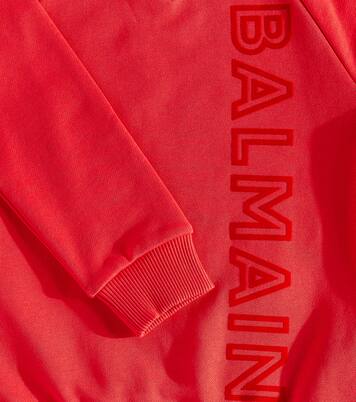 Logo cotton sweatshirt | Balmain Kids