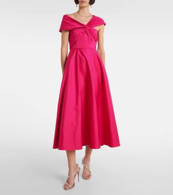 Robe midi en coton mélangé | Roland Mouret