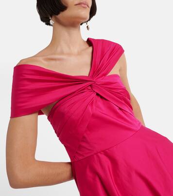 Robe midi en coton mélangé | Roland Mouret