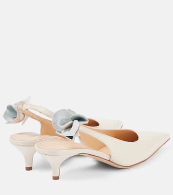 Bridal leather slingback pumps | Magda Butrym