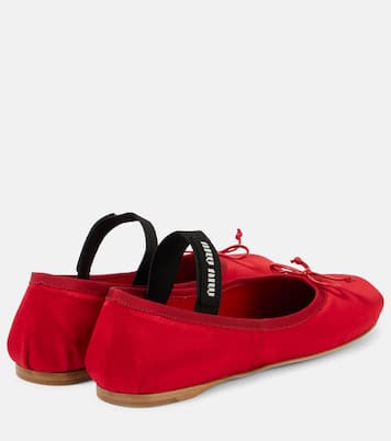 Satin ballet flats | Miu Miu