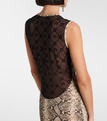 Bedrucktes Maxikleid All Over Moon | Marine Serre