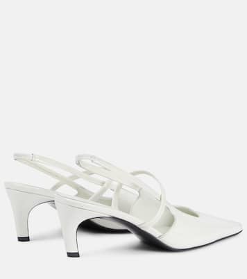 Sharp 50 patent leather slingback pumps | Toteme