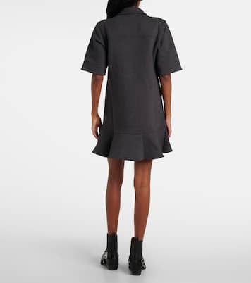 Striped cotton polo dress | Ganni