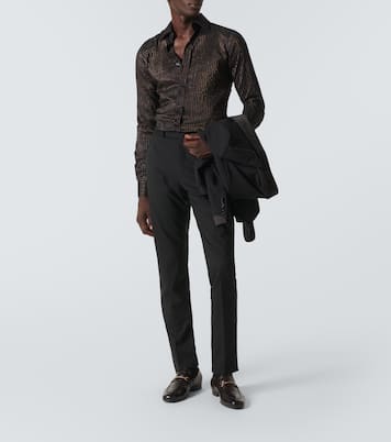 Pinstripe silk shirt | Tom Ford