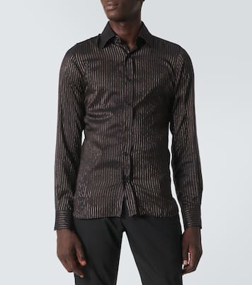 Pinstripe silk shirt | Tom Ford