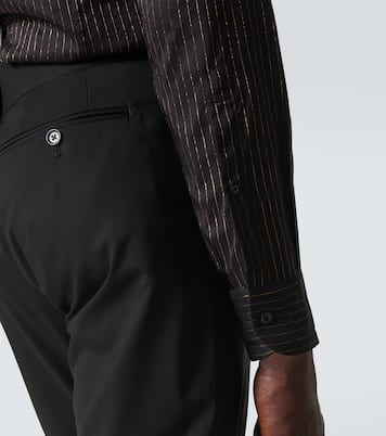 Pinstripe silk shirt | Tom Ford