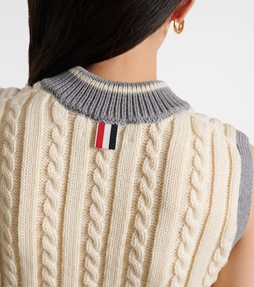 Chaleco trenzado de lana | Thom Browne