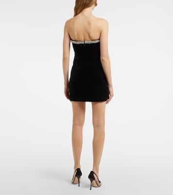 Minikleid aus Samt mit Pailletten | Roland Mouret