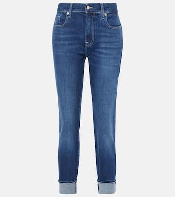 Mid-Rise Cropped Skinny Jeans | 7 For All Mankind