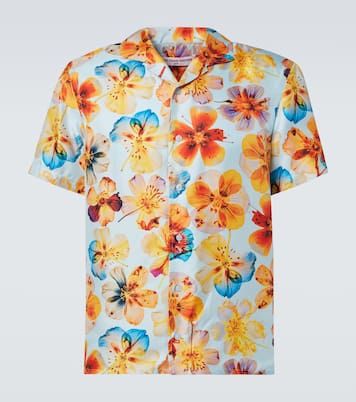 Hibbert floral silk bowling shirt | Orlebar Brown
