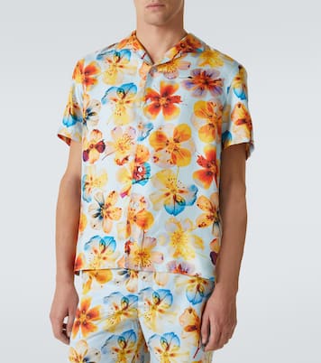 Hibbert floral silk bowling shirt | Orlebar Brown