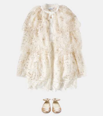 Bow lace dress | Self-Portrait Kids