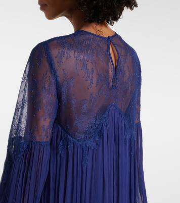 Robe longue Renia en dentelle | Costarellos