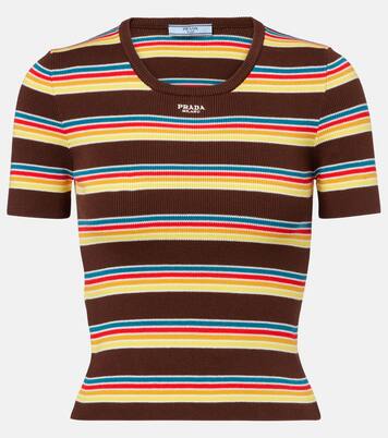 Pull rayé en coton | Prada