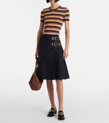 Pull rayé en coton | Prada