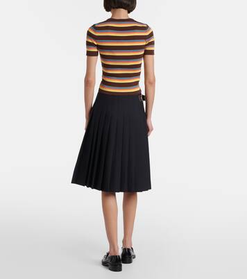 Pull rayé en coton | Prada
