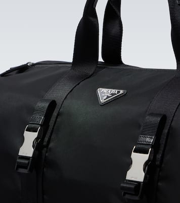 Re-Nylon leather-trimmed duffel bag | Prada