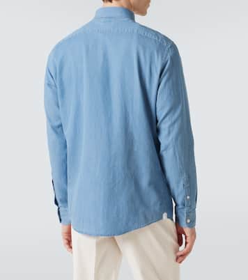 Jeanshemd aus Baumwolle und Leinen | Zegna