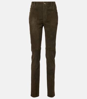 Suede slim pants | Chloé
