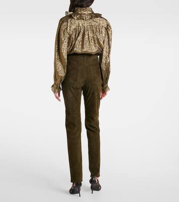 Suede slim pants | Chloé