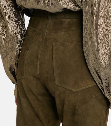 Suede slim pants | Chloé