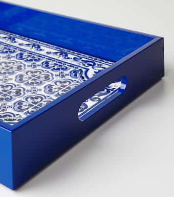 Blu Mediterraneo wooden tray | Dolce&Gabbana Casa