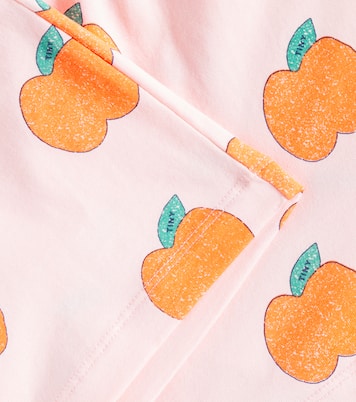 Apples printed cotton jersey shorts | Tinycottons