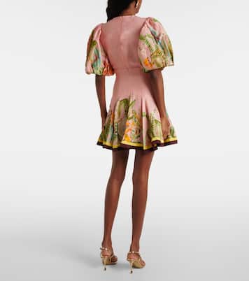 Minikleid Papaya aus einem Leinengemisch | Alémais