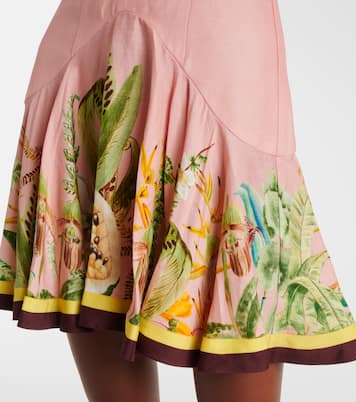 Minikleid Papaya aus einem Leinengemisch | Alémais