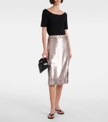 Sequined pencil skirt | Róhe