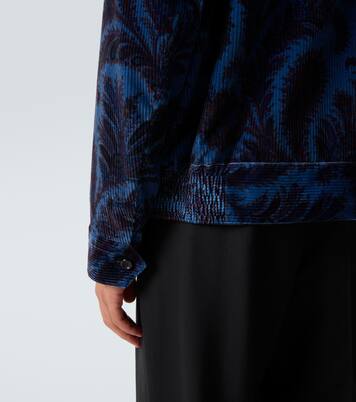 Bedruckte Jacke aus Baumwollsamt | Etro