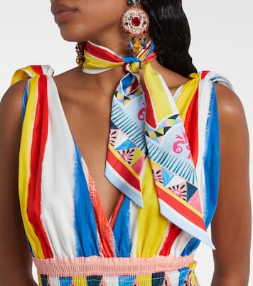 Printed silk twill scarf  | Dolce&Gabbana