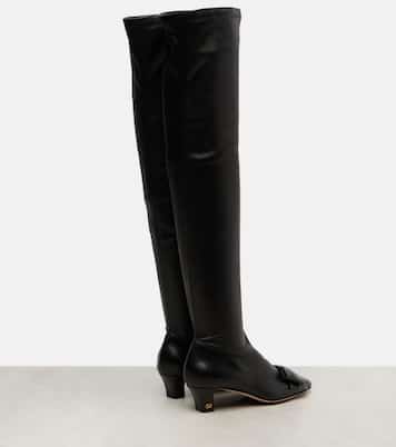 Bowow 45 leather over-the-knee boots | Valentino Garavani