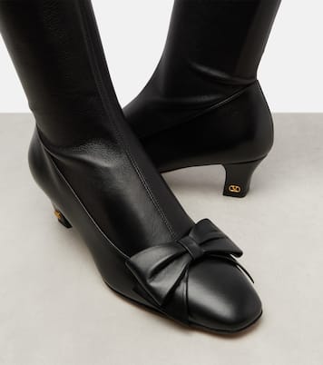Bowow 45 leather over-the-knee boots | Valentino Garavani