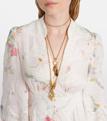 Vestido largo Lucky de lino floral | Zimmermann