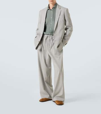 Wool wide-leg pants  | Loewe